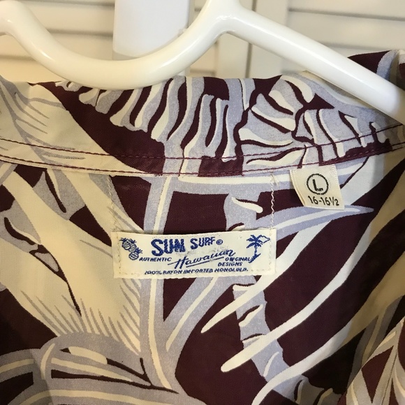Sun Surf Short Sleeves Tropical Hawaiian Shirt Large - Picture 12 of 13